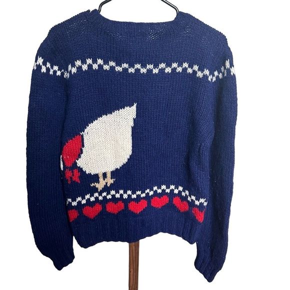 VTG Woolrich Wool Duck Sweater Medium - Picture 2 of 3